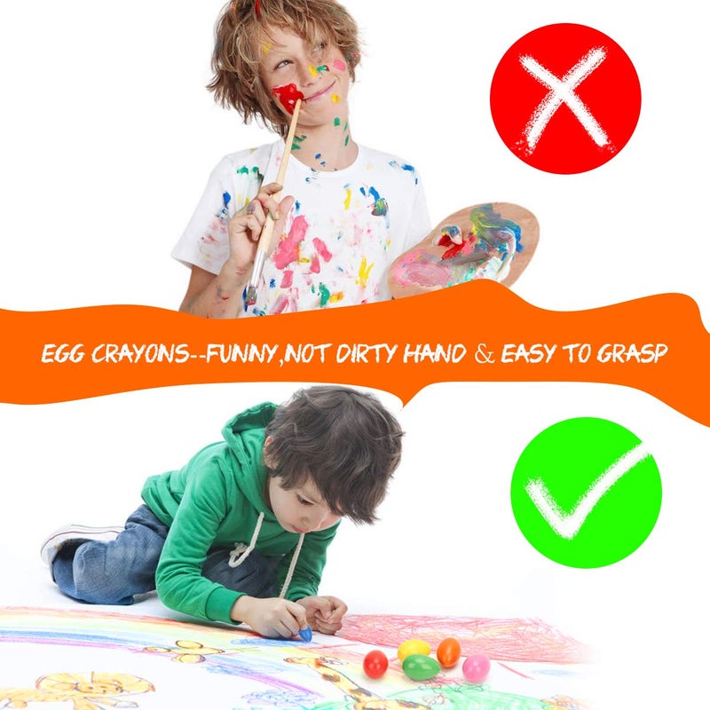Smlper Crayons for Toddlers, Washable Wax Crayons for Kids Ages 2-4 Years old, Safe and Non Toxic, Jumbo and Chubby Bulk for Kids Party Bags, Personalised and Colour Set - Image 5
